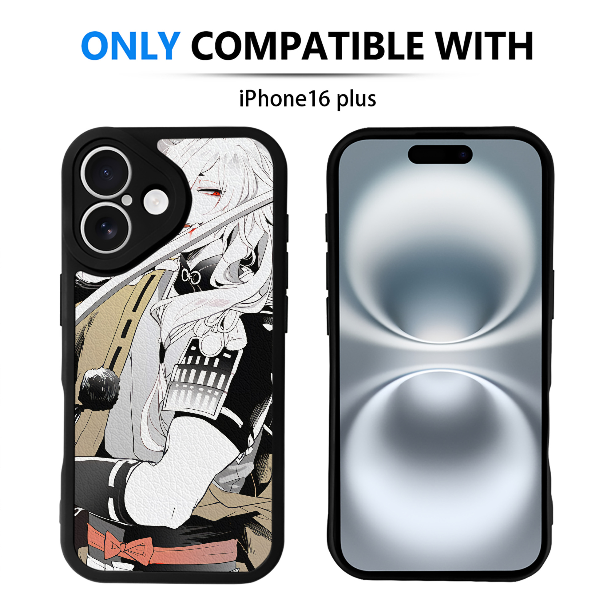 （画像用） 刀剣乱舞 Touken Ranbu 【iPhone 16シリーズ対応】シリコンスマホケース（レザー調） 材質：シリコン